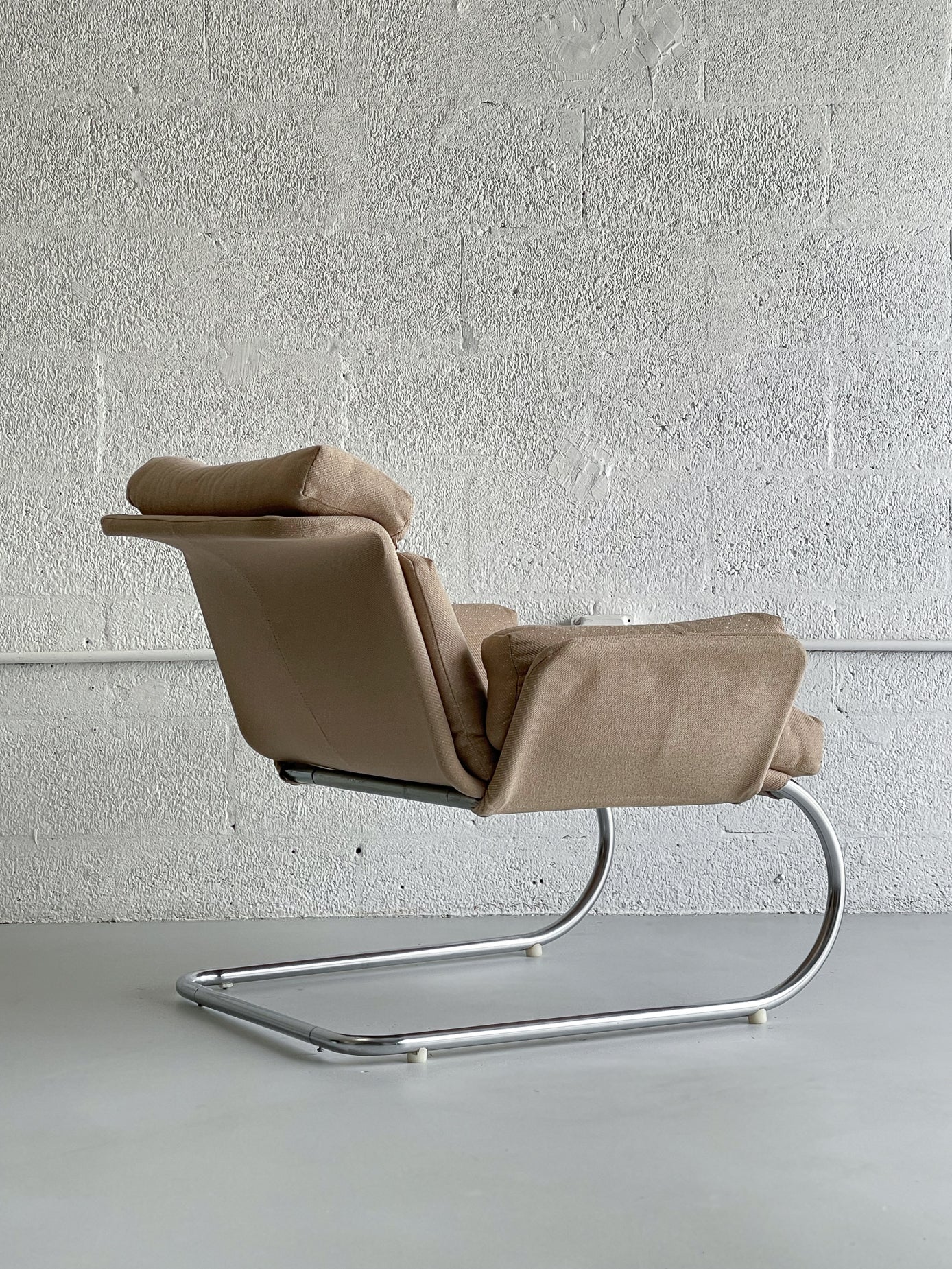 Chrome Cantilever Lounge Chair, 1970s