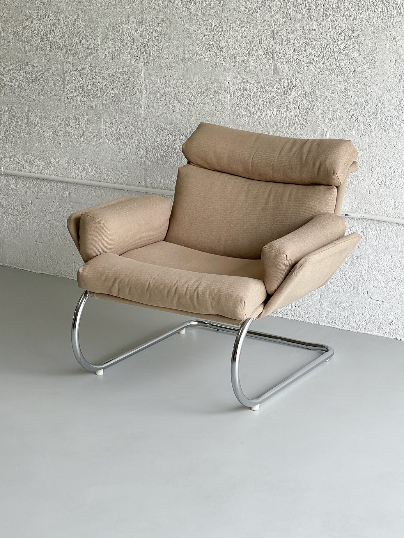 Chrome Cantilever Lounge Chair, 1970s