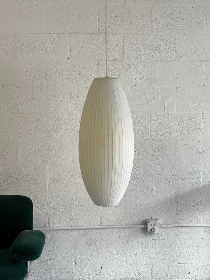 Large Cigar Bubble Pendant Lamp by George Nelson for Modernica, 1990s ...