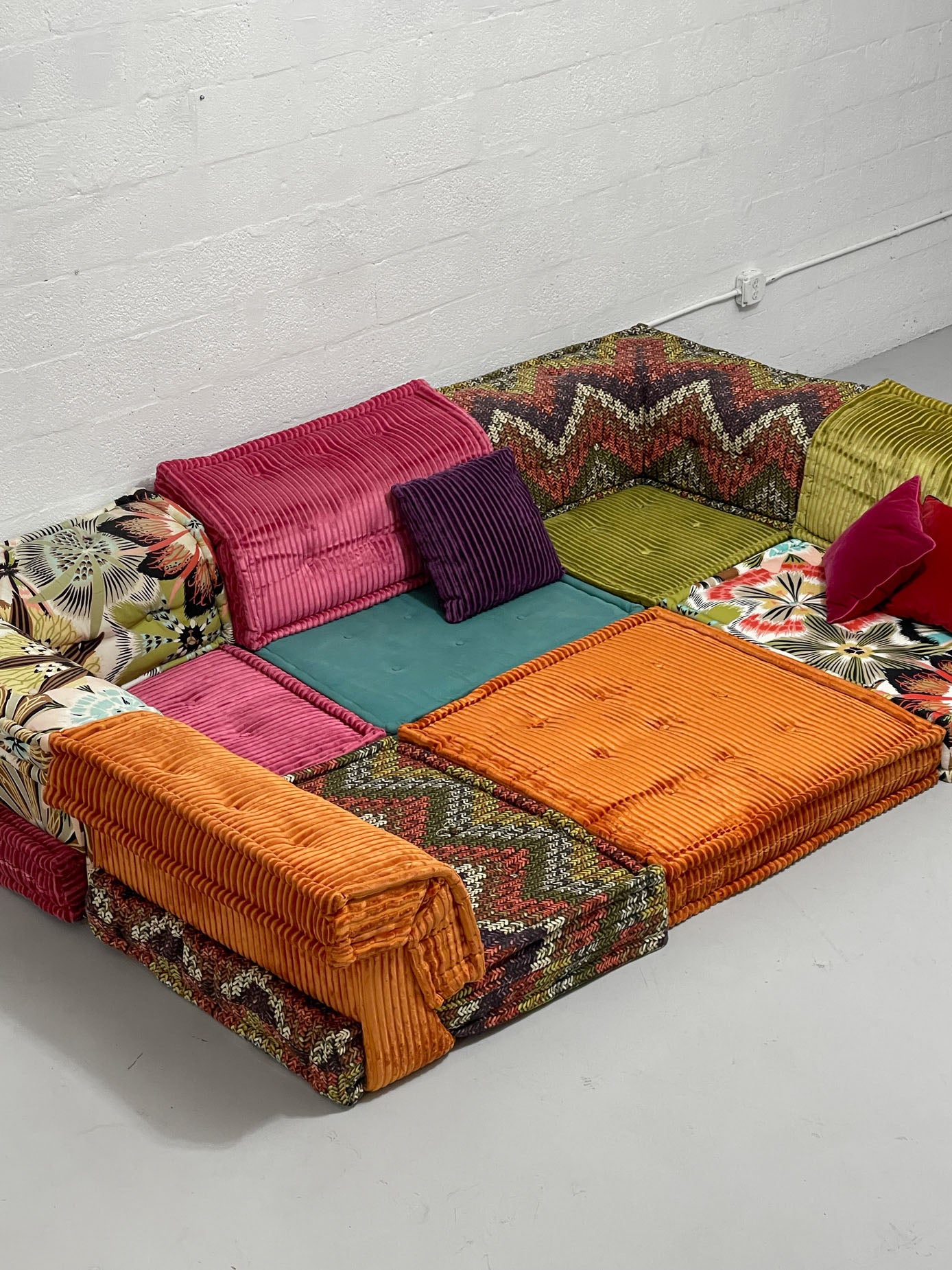 11-Piece Missoni 'Mah Jong' Modular Sofa Set by Hans Hopfer for Roche Bobois