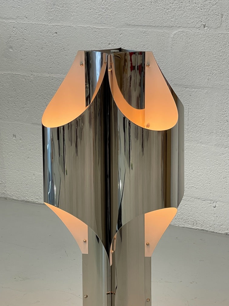 Cathedral Chrome Table Lamp by Robert Sonneman